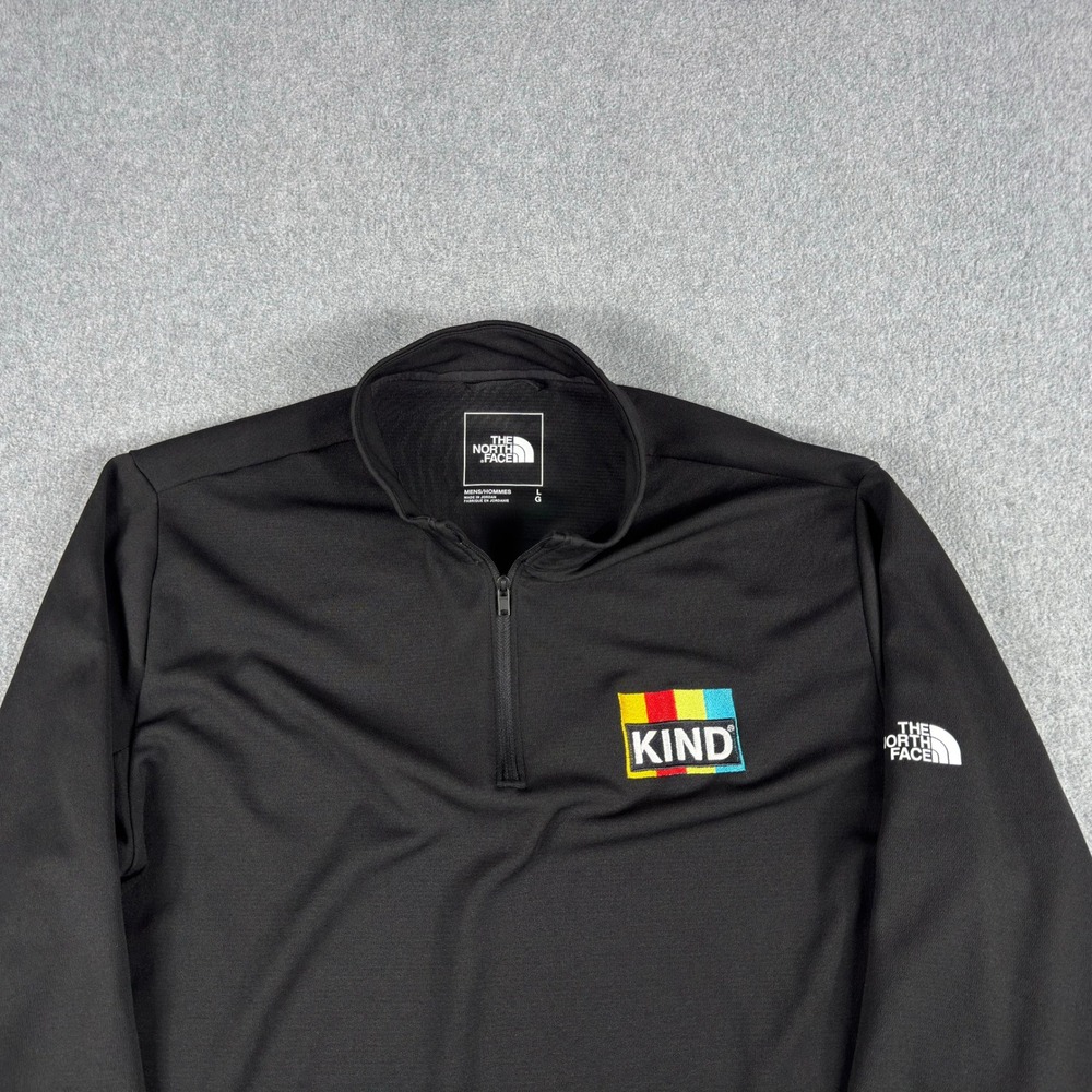 The North Face KIND‎ Food Company 1/4 Zip Pullover Men's L Embroidered Logo
